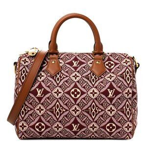 Louis Vuitton Jacquard Since 1854 Speedy Bandouliere 25 Bordeaux
